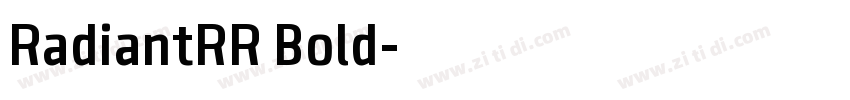 RadiantRR Bold字体转换
